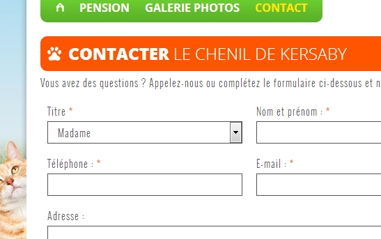 contact chenil pension