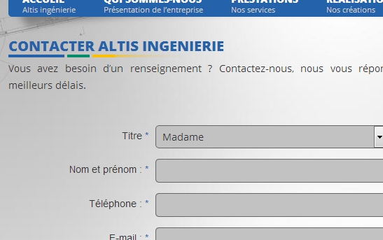 contact site ingénierie