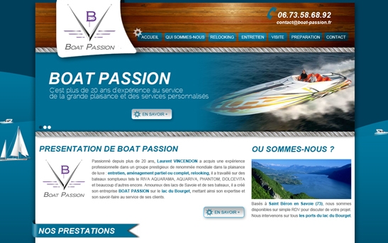 Site web Entretien de bateaux