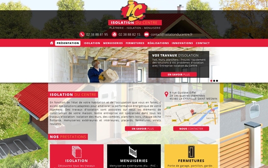 Site entreprise Travaux Isolation