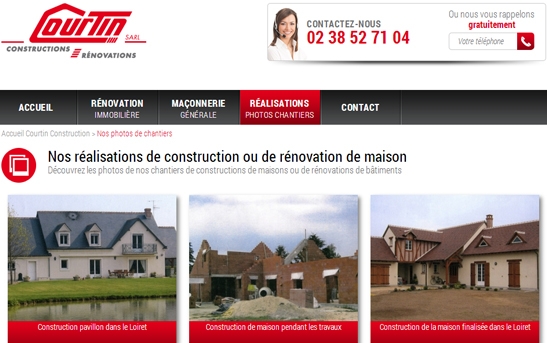 galerie images site Internet construction maison