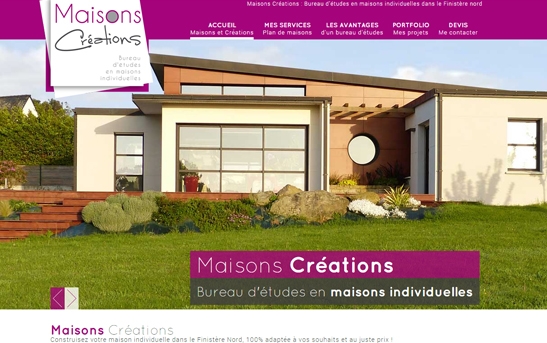 Site web bureau d'études en maisons individuelles