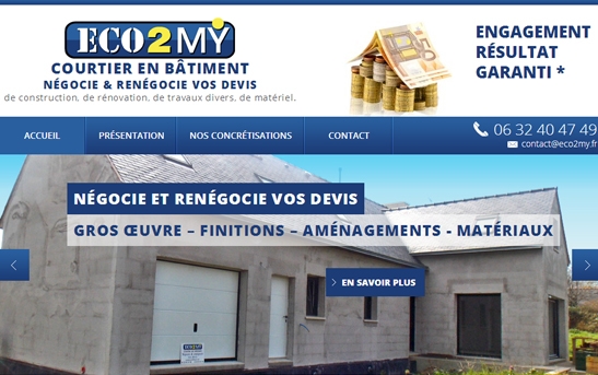 Site web Entreprise de Courtage en Bâtiment