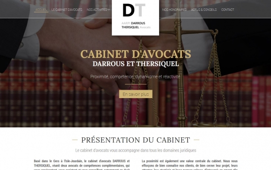 Création Site pour Cabinet d'Avocats dans le Gers