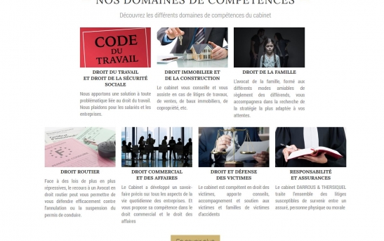 creation site web pour cabinet d'avocat 