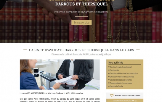 creation site web pour cabinet d'avocats