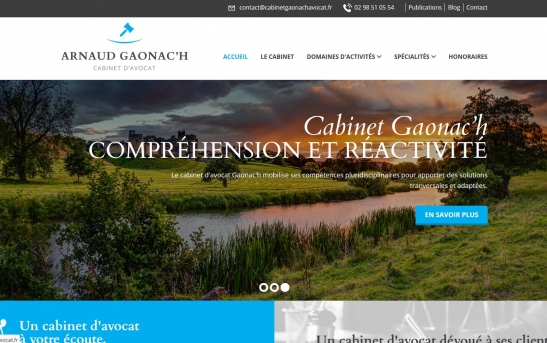 création Site web Cabinet d'Avocat à Quimper