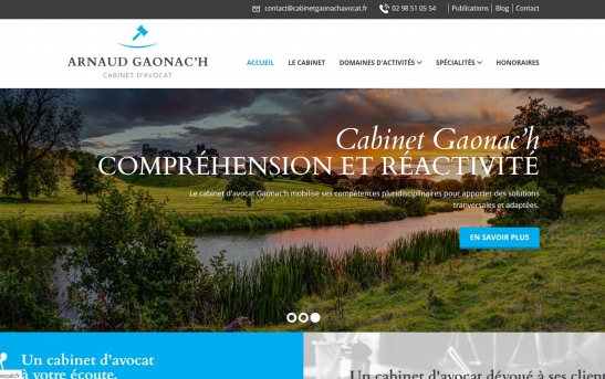 création Site web Cabinet d'Avocat à Quimper