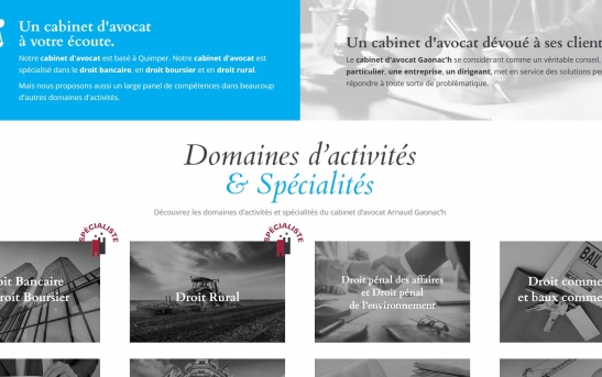 creation site web cabinet avocat quimper