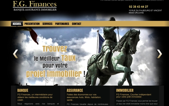 Site web Courtage banque assurance immobilier