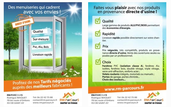 flyer site d'un courtier 