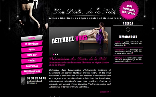 Site web soirées rencontres libertines
