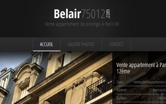 Création site Internet Immobilier éphémère