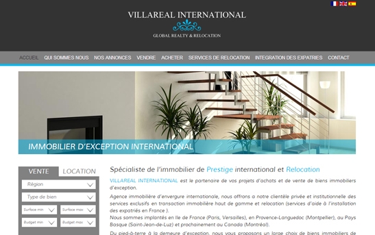 Site Agence Immobilière Internationale