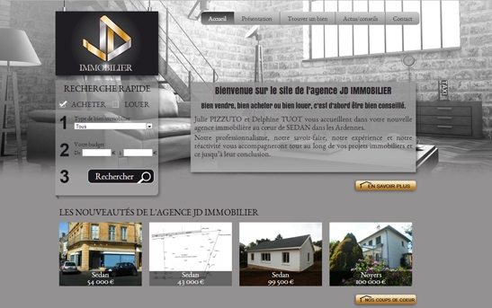 Site web agence JD Immobilier