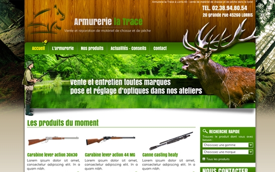 Site web Armurerie chasse