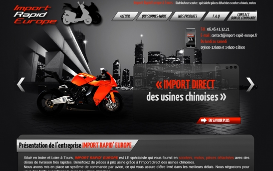 Site vente importation Motos