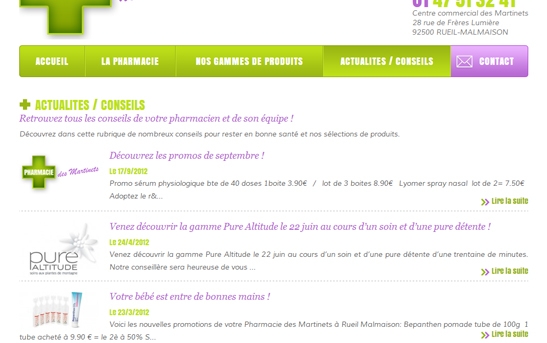 site actus pharmacie