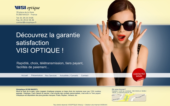 Site web Optique Paris