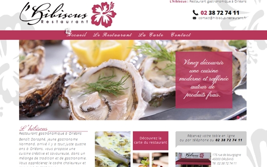 Création site web restaurant gastronomique