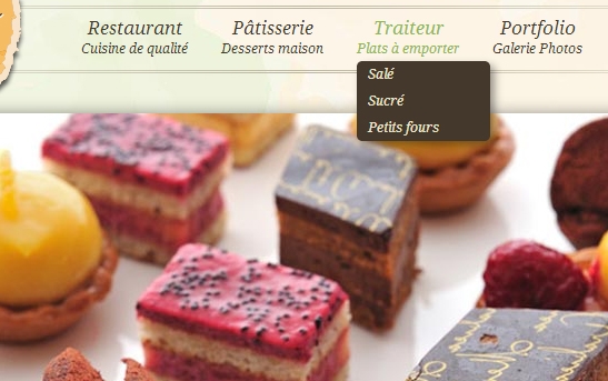 Site Internet Restaurant Traiteur Pâtisserie