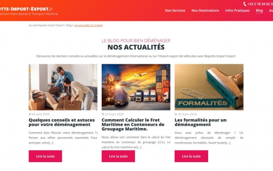 creation site web demenagement