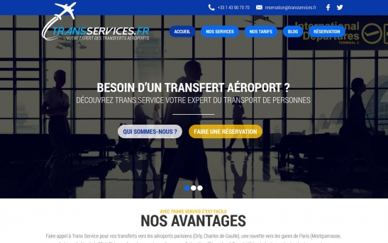 Création Site Internet Transport de Personnes - vtc -Transfert Aéroport
