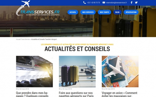 creation site web transport de personnes