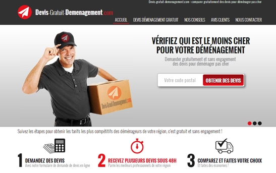 Création site web entreprise déménagement