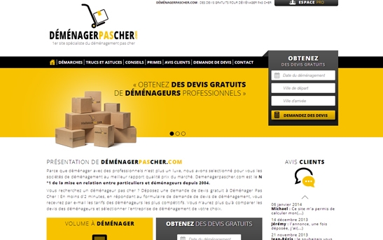 Site Déménager pas cher