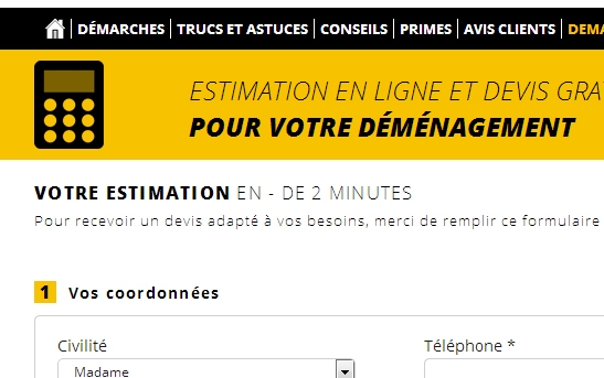 formulaire demande en ligne