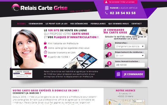 Site Internet Carte grise en ligne