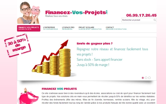 Site web Financement de projets
