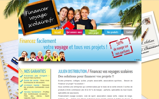 Création Site financement voyages